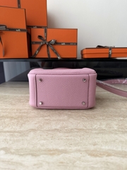 Lindy Mini Original Leather Clemence in Mauve Sylvestre with Silver Hardware