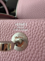 Lindy Mini Original Leather Clemence in Mauve Sylvestre with Silver Hardware