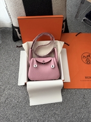 Lindy Mini Original Leather Clemence in Mauve Sylvestre with Silver Hardware
