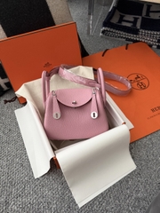 Lindy Mini Original Leather Clemence in Mauve Sylvestre with Silver Hardware