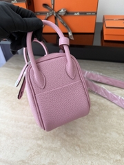 Lindy Mini Original Leather Clemence in Mauve Sylvestre with Silver Hardware
