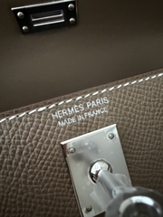 Mini Kelly II Original Leather Epsom Grey CK18