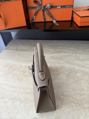 Mini Kelly II Original Leather Epsom Grey CK18