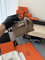 Mini Kelly II Original Leather Epsom Grey CK18