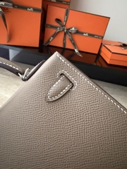 Mini Kelly II Original Leather Epsom Grey CK18
