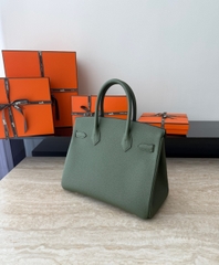Birkin 30cm Togo Leather Bag V6 Canopy Color Jungle Green Gold Hardware