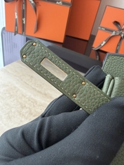 Birkin 30cm Togo Leather Bag V6 Canopy Color Jungle Green Gold Hardware