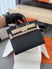 Birkin 25cm Epsom Leather Blue Nuit Silver Hardware