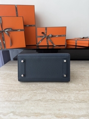 Birkin 25cm Epsom Leather Blue Nuit Silver Hardware