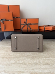 Birkin 25cm Togo Leather Handbag CK81 Gris Tourterelle