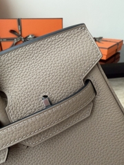 Birkin 25cm Togo Leather Handbag CK81 Gris Tourterelle