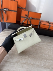 Mini Kelly II Epsom Leather Original - Jaune Milton Color