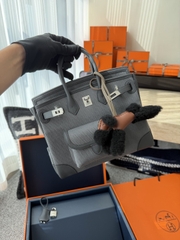 Birkin 25cm Cargo Original Leather Swift Skin Canvas Bag