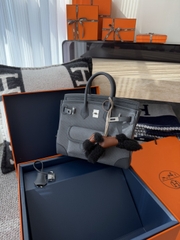 Birkin 25cm Cargo Original Leather Swift Skin Canvas Bag