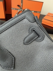 Birkin 25cm Cargo Original Leather Swift Skin Canvas Bag