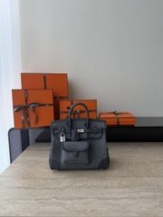 Birkin 25cm Cargo Original Leather Swift Skin Canvas Bag