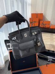 Birkin 25cm Cargo Original Leather Swift Skin Canvas Bag