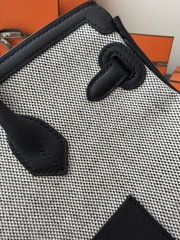 Birkin 25cm Cargo Original Leather Swift Skin Canvas Bag