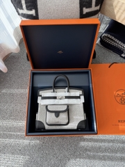 Birkin 25cm Cargo Original Leather Swift Skin Canvas Bag