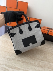 Birkin 25cm Cargo Original Leather Swift Skin Canvas Bag