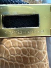 Birkin 25 - Barenia Gold - Matted Prosus Crocodiles - GHW