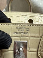 Birkin 20 - Vanilla - Matted Alligatỏ - PHW