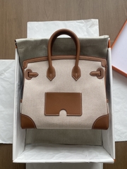Birkin Cargo - Gold - Swift/ Toile - PHW