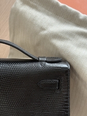 Kelly Pochette - Noir - Lizard - PHW