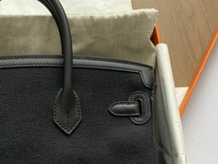 Birkin 25 Cargo - Noir - Swift/ Toile - PHW