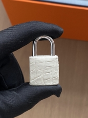 Birkin 20 Faubourg -  White/ Beton Matte Alligator