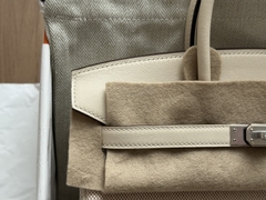 Birkin 25 - Nata- Toile H - PHW