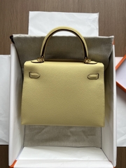 Kelly 25 - Jaune Poussin - Epsom - GHW