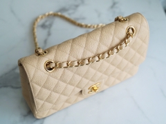 Chanel Classic Flap Medium Bag - Beige