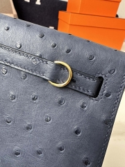 Kelly Danse 22cm Ostrich Skin Dance Bag