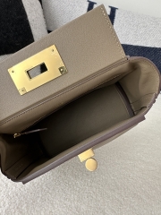 Kelly 2424 Mini Evercolor Swift 21cm CC18 Etoupe Grey Gold Hardware