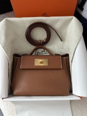 Kelly 2424 Mini 21cm Evercolor Swift Leather CC37 Gold