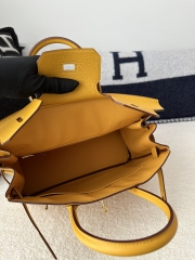 Birkin 30cm Interior Stitching Togo Calfskin Leather 9D Jaune Ambre Amber Yellow Gold Hardware