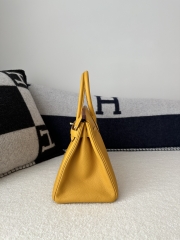 Birkin 30cm Interior Stitching Togo Calfskin Leather 9D Jaune Ambre Amber Yellow Gold Hardware
