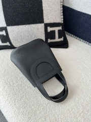 Picotin Lock II 18cm, In The Loop, Imported Clemence & Swift Leather, CK89 Noir Black with Silver Hardware.