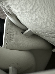 Birkin 25cm, Imported Togo Calfskin, 01 Blanc Pure White with Silver Hardware.