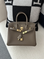 Birkin 30cm, Imported Togo Calfskin, CC18 Etoupe Grey with Gold Hardware.