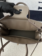 Birkin 30cm, Imported Togo Calfskin, CC18 Etoupe Grey with Gold Hardware.