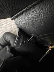 Birkin 25cm, External Stitching, Imported Epsom Leather, CC89 Noir Black with Gold Hardware.