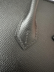 Birkin 25cm, External Stitching, Imported Epsom Leather, CC89 Noir Black with Gold Hardware.