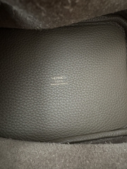 Picotin Lock 18cm, Imported Clemence Leather, CC18 Etoupe Grey with Gold Hardware.