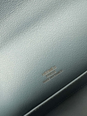 Kelly Pochette I 22cm, Imported Swift Calfskin, D2 New Bleu Jean with Gold Hardware.