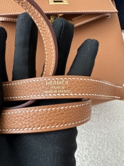 Kelly 25cm, Imported Togo Leather, CC37 Gold (Golden Brown) with Gold Hardware.
