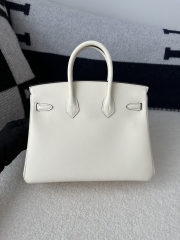 Birkin 25cm in Imported Swift Leather, I2 Nata (Cream White) with Gold Hardware.