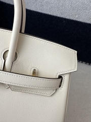 Birkin 25cm in Imported Swift Leather, I2 Nata (Cream White) with Gold Hardware.