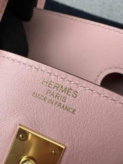 Birkin 25cm in Imported Swift Calfskin, 3Q Pink with Gold Hardware